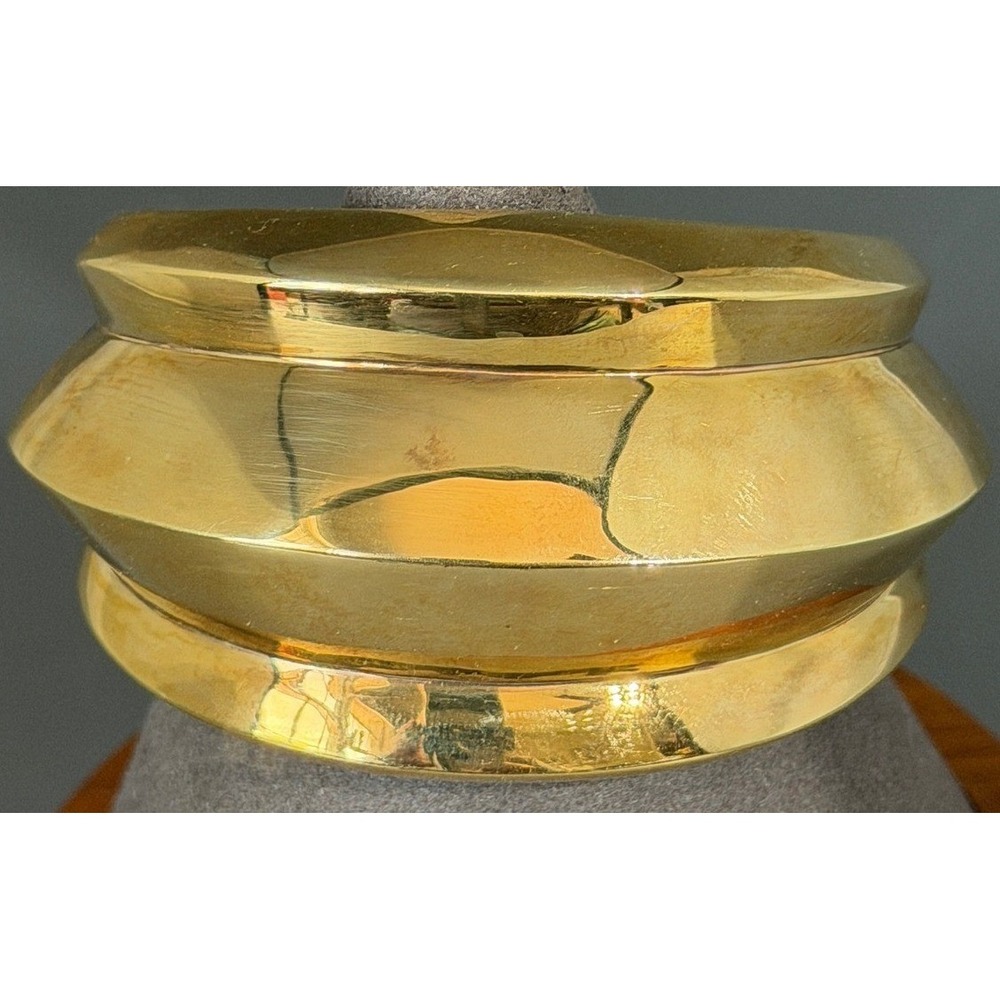 Cuff Bracelet KNIGHT$ OF NEW YORK St. Marks Gold Plated Armor Celebrity Favorite